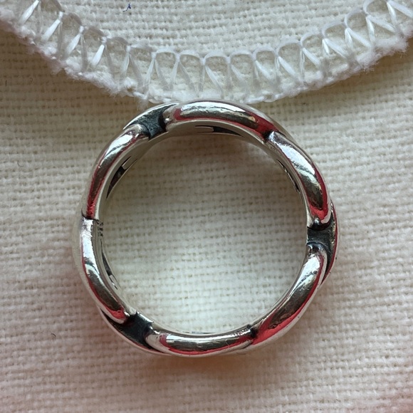 James Avery Infinity Band Ring size 4.5 sterling silver - Picture 3 of 6